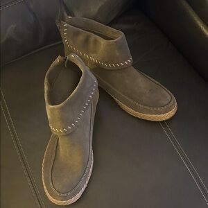 UGG Brown Suede Ankle Booties